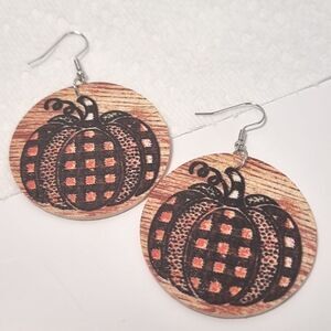👋 Plaid Pumpkin Earrings | Mix And Match 3/$20